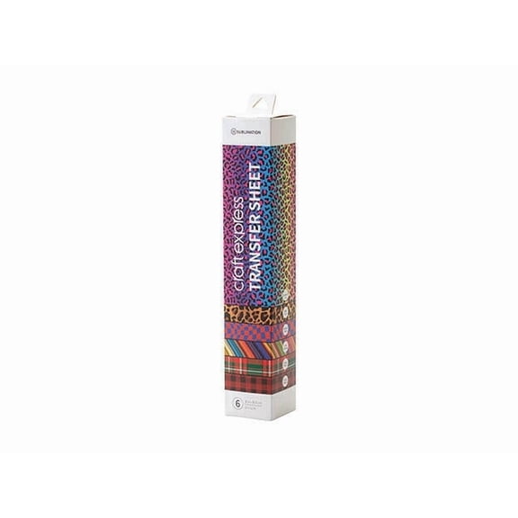 Craft Express Assorted Large Sublimation Transfer Sheets  Multi-Colored Designs, 10 Pack