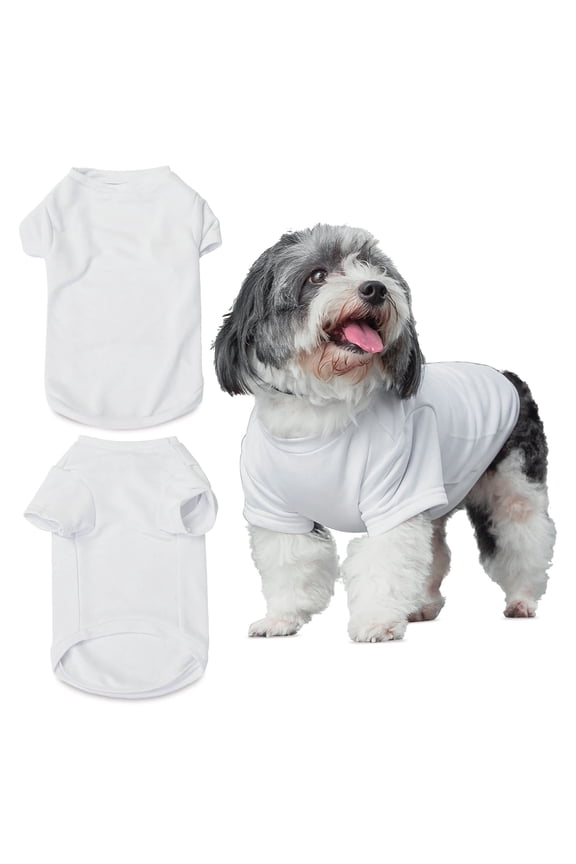 Sublimation Printing Pet Product - Pet T-Shirt, X-Large, Pkg of 2