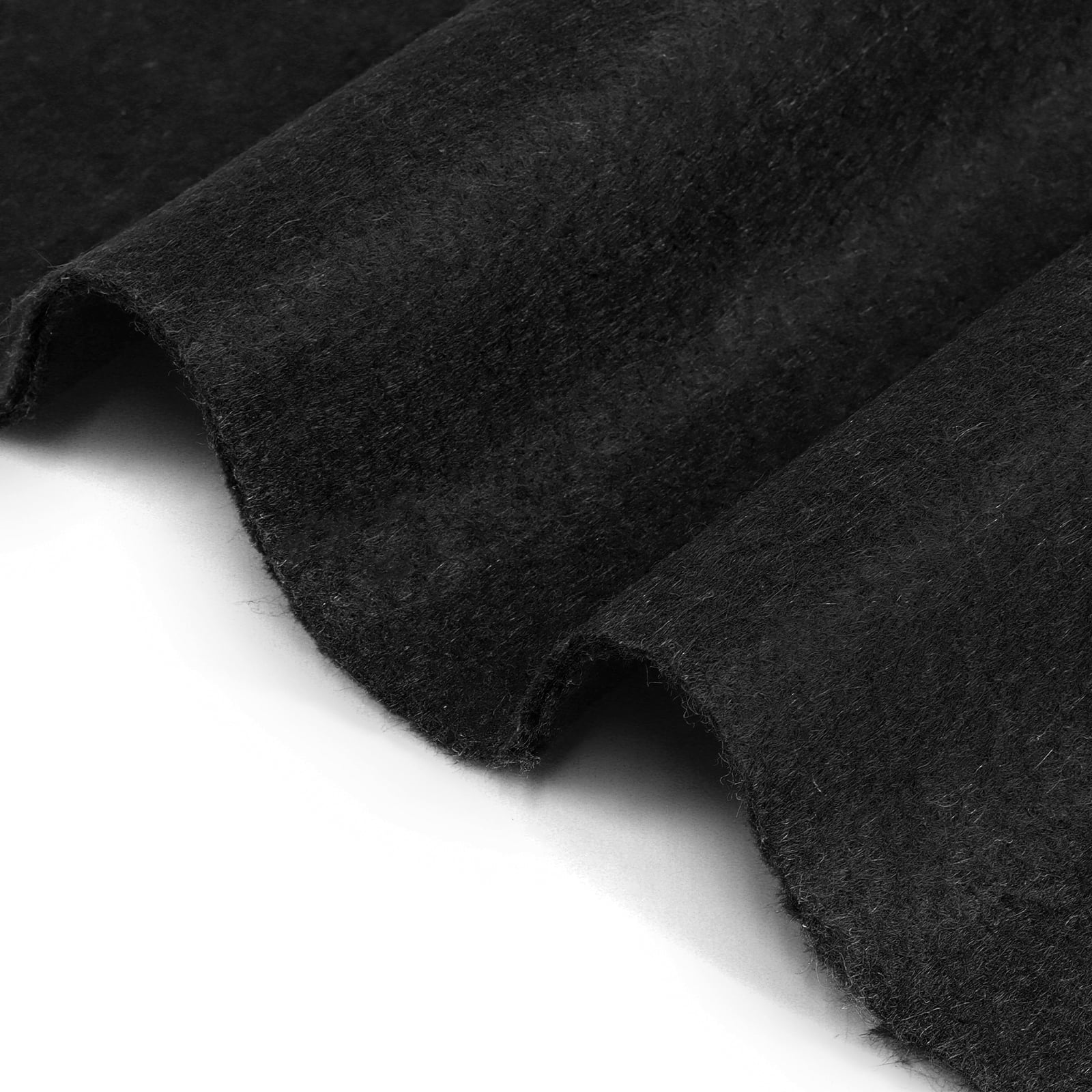 Craft Felt Fabric Sewing Felt Sheets Nonwoven for Patchwork DIY, Cards, Carpet Sold by the Yard Black