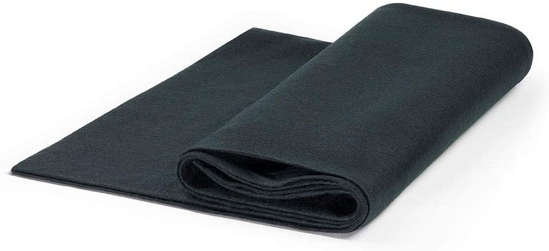 Craft Felt by The Yard 72" Wide X 1 YD Long Black Black 1 YD