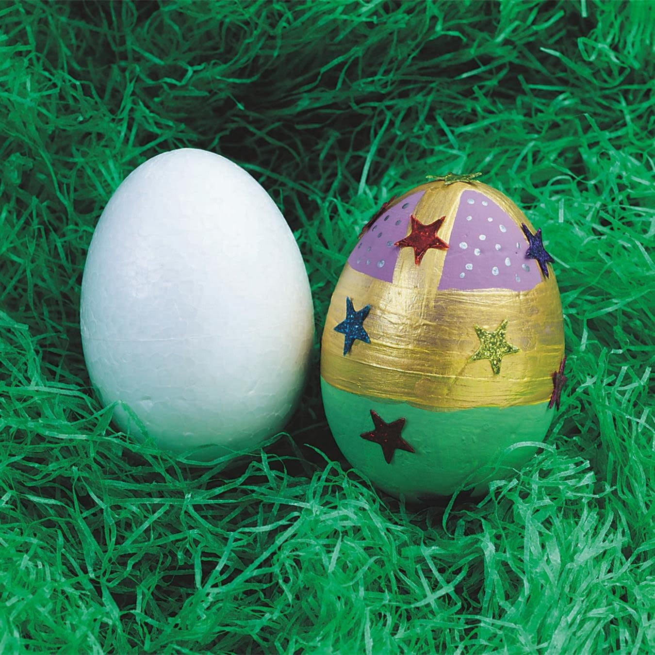 Craft Foam Egg Shapes, 3" (Pack of 12)