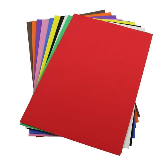 Craft Foam Sheets--12 x 18 Inches - Asst. Colors Set 1 - 10 Sheets-2 MM Thick