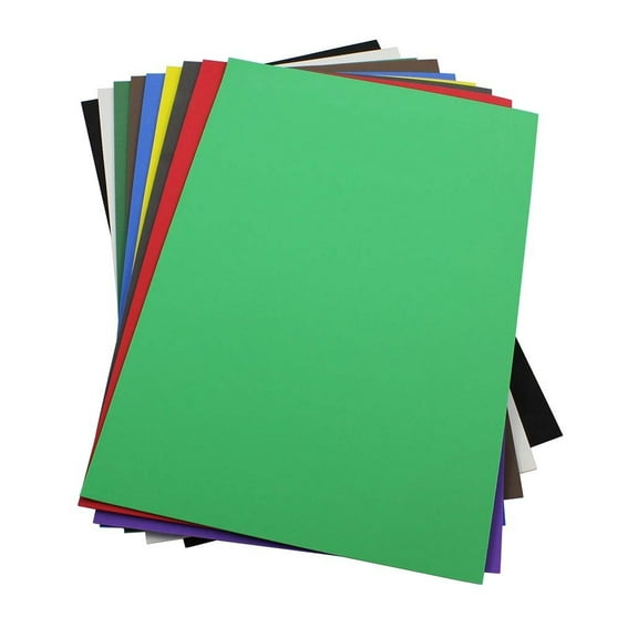 Craft Foam Sheets--12 x 18 Inches - Asst. Colors Set 2 - 10 Sheets-2 MM Thick
