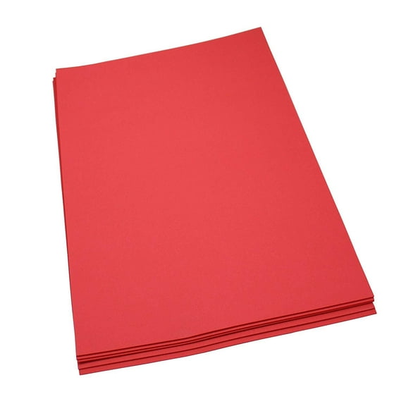 Craft Foam Sheets--12 x 18 Inches - Red - 5 Sheets-2 MM Thick