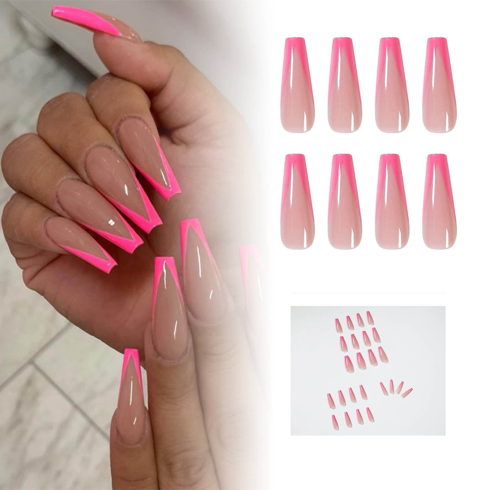 Craft Glitter Point Drill Gel Nail Short Nails on Acrylic Nail Stickers