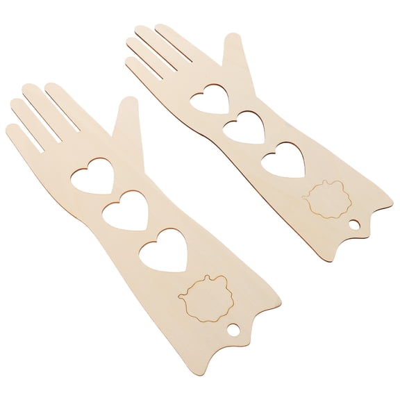 Craft Glove Model Wood Knitted Sock Stretchers Gloves Beige