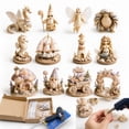 thumbnail image 1 of Craft Glue Ocean Shell DIY Handmade Kit, Marine Seashell Art Craft Set, Beach Theme Wooden Decoration Assembly Kit, Creative Glueing Project, Seaside Souvenir Making Kit, 1 of 8