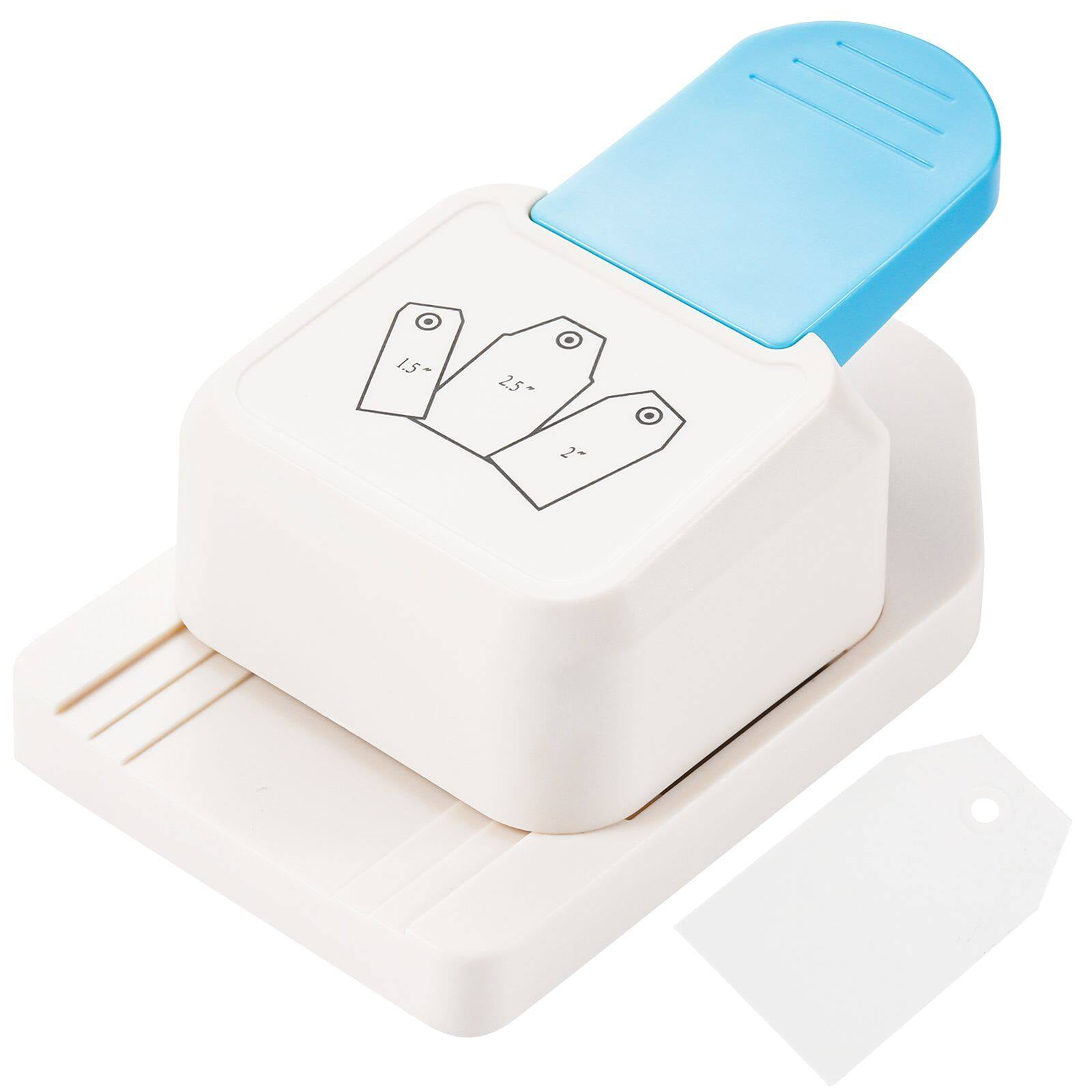 Craft Hole Punch, 3 in 1 Craft Tag Punch, Tag Shape Lever Action Craft