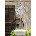 thumbnail image 1 of Craft House Hanging Scale Clock 33‚Äù high x 12.25‚Äù Wide x 10.5‚Äù deep, White Metal Scale w/Functional Clock,Easy-Open Back, Runs on one AA Battery, 1 of 1