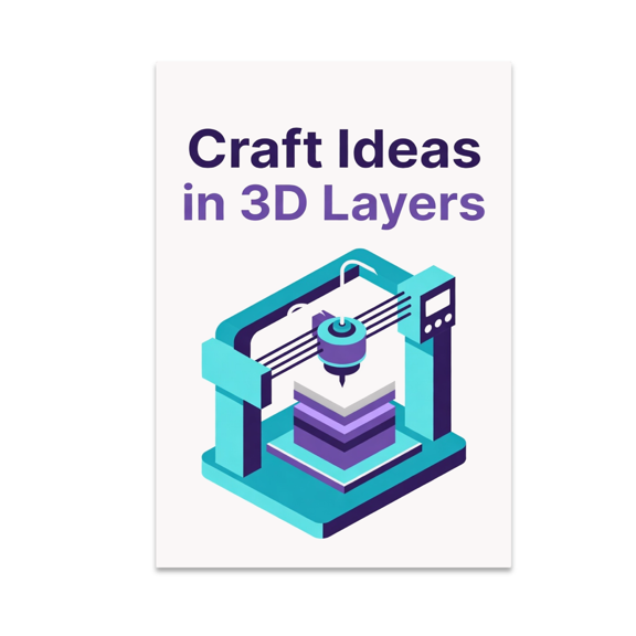 Craft Ideas in 3D Layers Art - Tech Enthusiast - 13x19 Poster Print