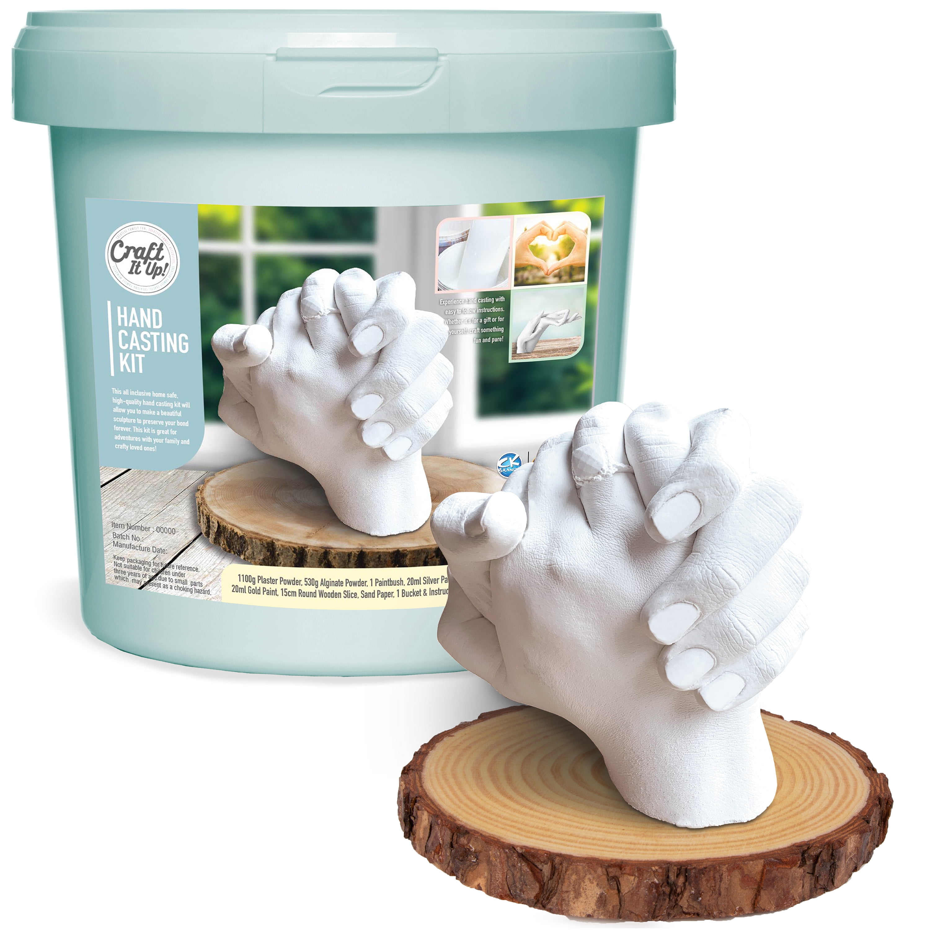 Craft It Up Hand DIY Plaster Statue Molding Kit Perfect for Adult