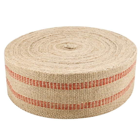 Craft Jute Webbing Tape, Upholstery Straps Heavy-Duty for Chair Repair, Crafting, Burlap Ribbon, Upholstery