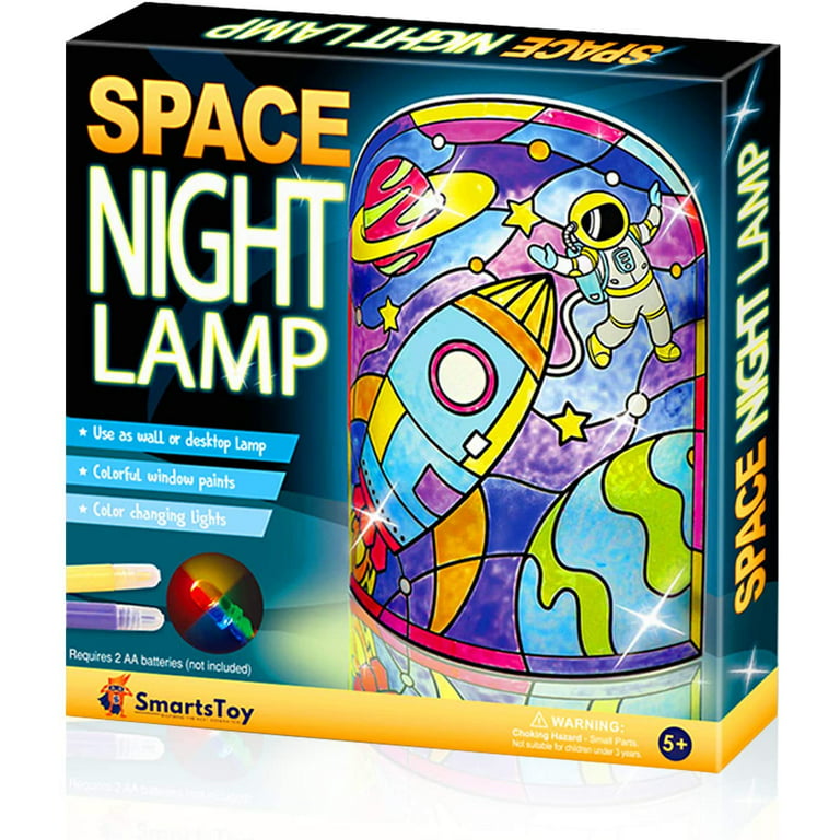  Paint Your Own Astronaut Lamp Art Kit, Night Light for Kids,  Arts & Crafts Kit Art Supplies for Kids Ages 9-12, Crafts for Teens Girls  Boys,Boys Bedroom Rocket Decor Table Lamp