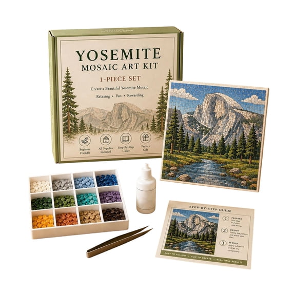 Craft Kit for Adults with Mosaic,Craft Supplies & Materials for Relaxing Diy,1 Set