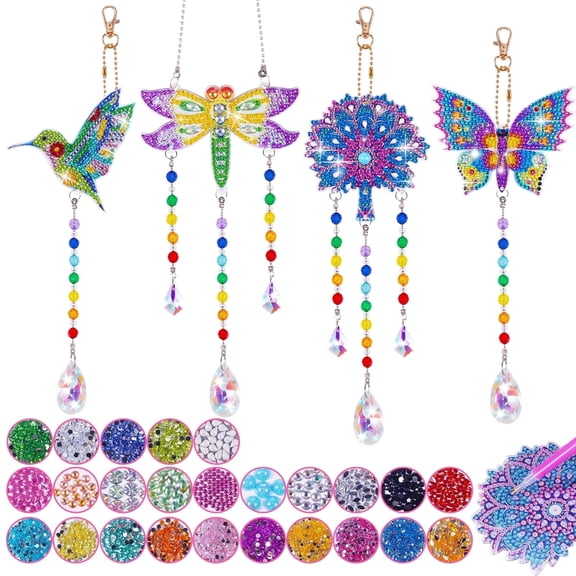 Craft Kit for Girls Ages 8-12, Gifts for 3-12 Year Old Girls, Diamond Art Painting Kit Birthday Gifts for 6 7 8 9 10 Year Old Girls