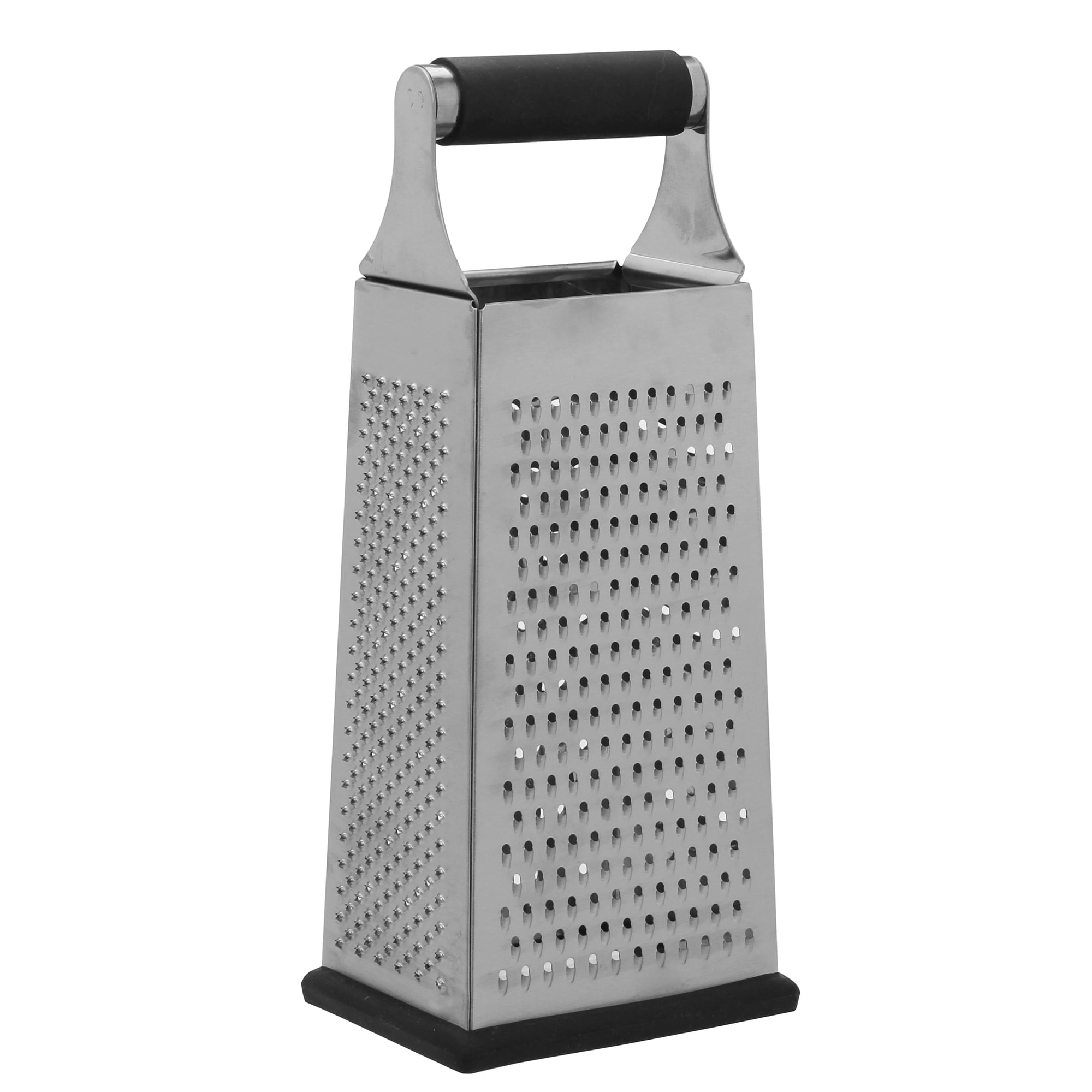 K BASIX Professional Box Grater for Kitchen, 4 Sided Box Cheese Grater,  Stainles