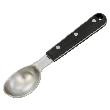 Craft Kitchen Heavy Duty Black Triple Rivet Ice Cream Scoop with Stainless Steel Head