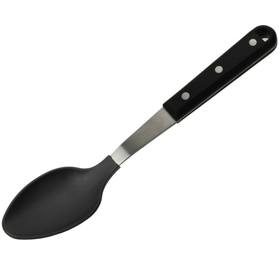 Craft Kitchen High Heat Nylon Solid Spoon with Triple Rivet Handle