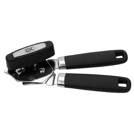 Craft Kitchen Multi-Function Soft Grip Black Can Opener with Bottle Opener