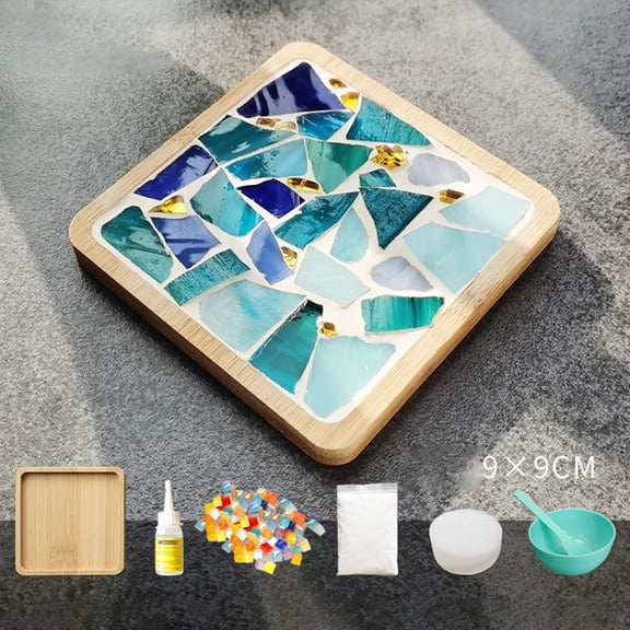 Arts Crafts DIY Toys Glass Wooden Crafts Mixed Color Kits for Adults Beginners Making Kits Projects