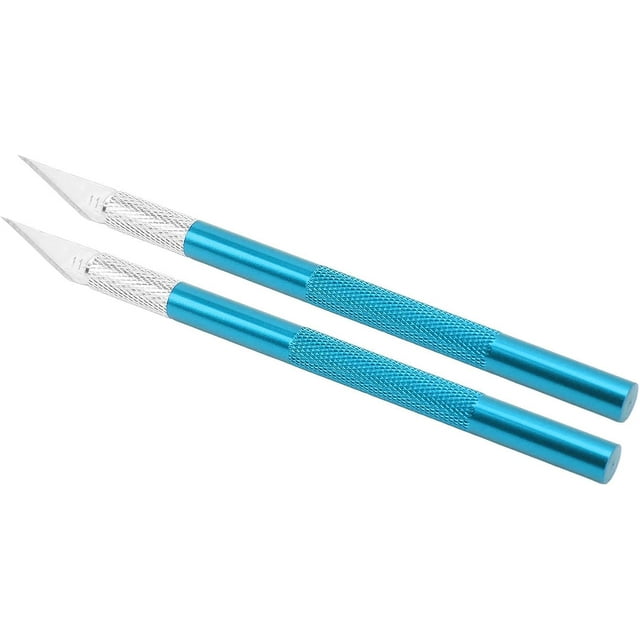Craft Knife, Exacto Knife Set 20 Blades for Hand Account for Crafting (Blue)