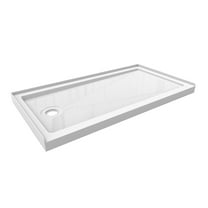 Craft   Main 6036L 60" X 36" Rectangular Shower Base - White