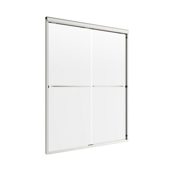 Craft + Main Cvss4665-Cl Cove 65" High X 46" Wide Sliding Frameless Shower Door - Nickel