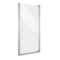Craft   Main Cvsw2572-Cl Cove 72" High X 24-1/2" Wide Hinged Frameless Shower Door -