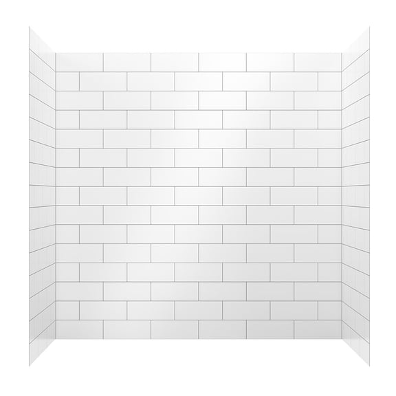 Craft + Main FLX603260-WS Jetcoat Flex 60" X 32" X 60" Nine Panel Horizontal Wall Kit -