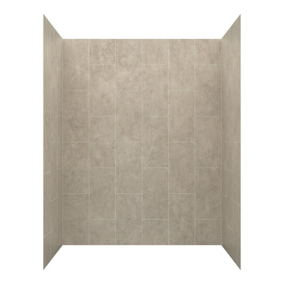 Craft   Main Gfs603278 Jetcoat 60" X 32" X 78" Five Panel Alcove Shower Wall Kit - Shale