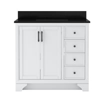 Craft   Main Lcvt3722d-Qbg Lanagan 36" Free Standing Single Basin Vanity Set - White