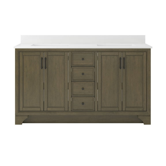 Craft + Main Lcvt6122d-Qsw Lanagan 60" Free Standing Double Basin Vanity Set - Shaded