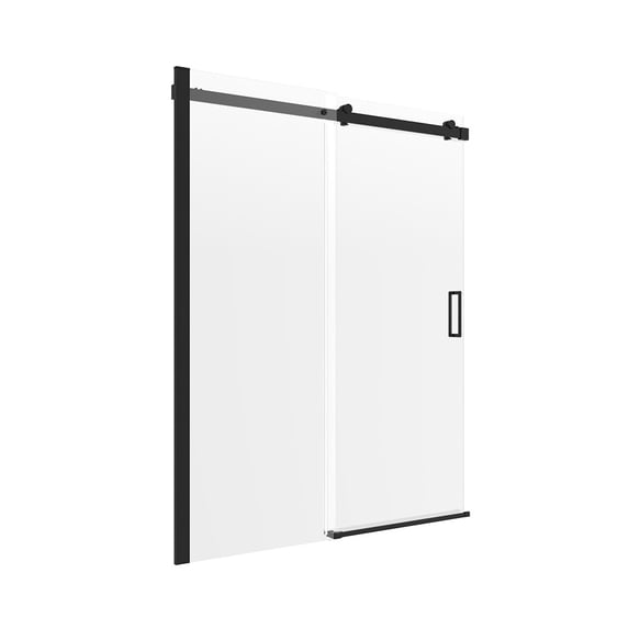 Craft + Main LGRLSC4874-CL-MB Lagoon 74" High X 48" Wide Sliding Frameless Shower Door -