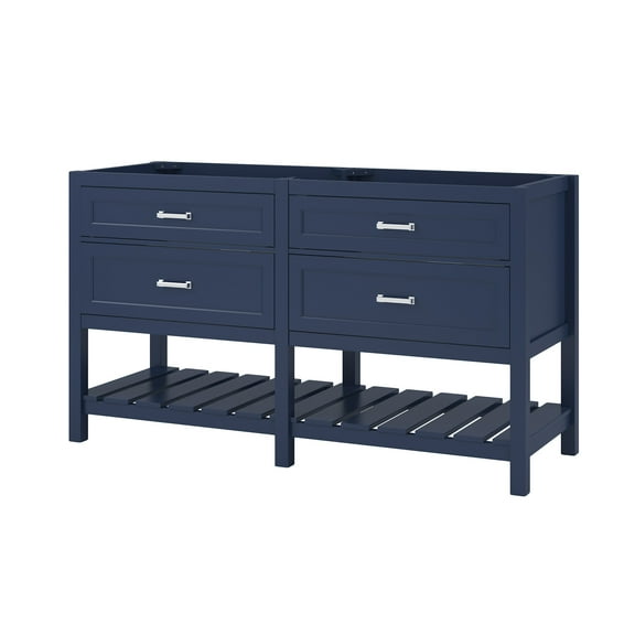 Craft + Main Lsv6022d Lawson 60" Double Free Standing Vanity Cabinet Only – - Aegean Blue