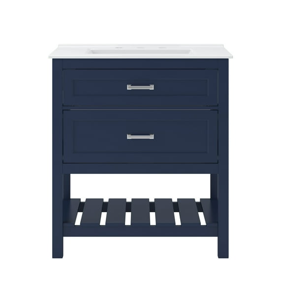 Craft + Main Lsvt3122d-F8w Lawson 30" Free Standing Single Basin Vanity Set - Aegean Blue