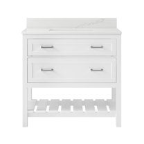 Craft   Main Lsvt3722d-Qcb Lawson 36" Free Standing Single Basin Vanity Set - White