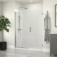 thumbnail image 1 of Miseno Msd4874-Clh Violeta 74" High X 48" Wide Hinged Frameless Shower Door - Nickel, 1 of 4