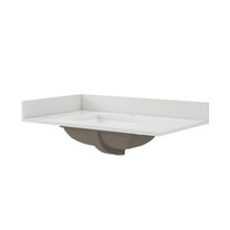 Craft   Main Qz37221r 37" Quartz Vanity Top - White