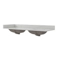 thumbnail image 1 of Craft + Main Qz61228r 61" Quartz Vanity Top - Calacatta Bianco, 1 of 7