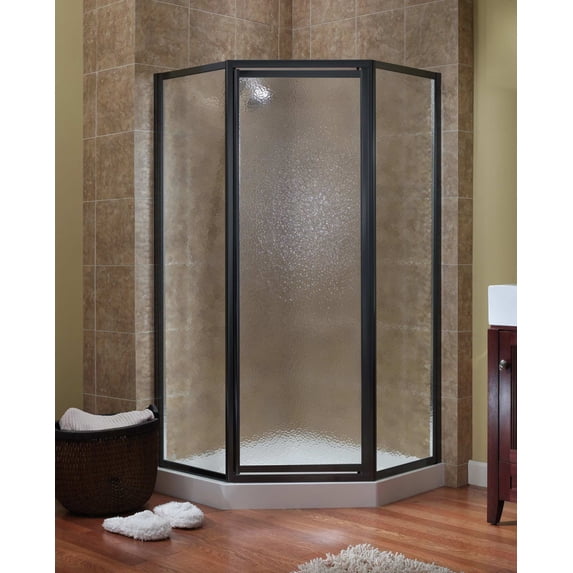 Craft + Main Tdna0470 Tides 70" High X 55-1/2" Wide Framed Shower Enclosure - Bronze