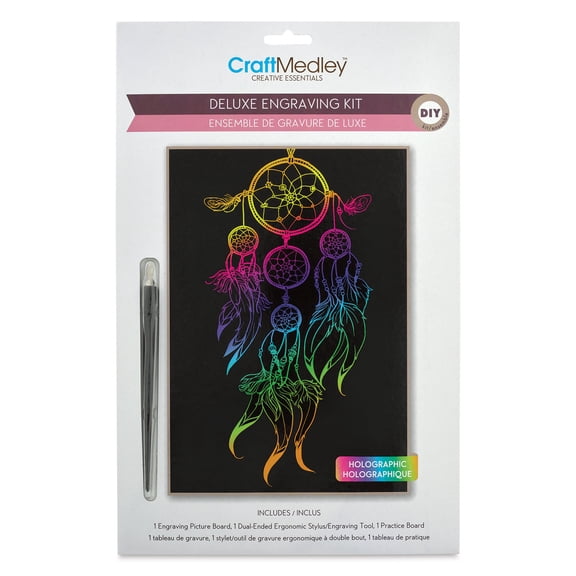 Craft Medley Deluxe Engraving Kit - Holographic Dream Catcher