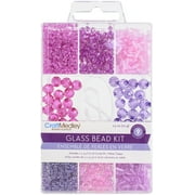 Craft Medley Glass Bead Kit 90g-Blush