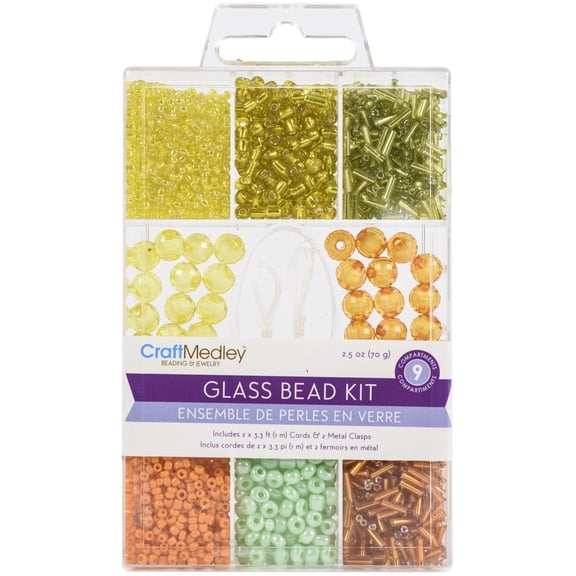 Craft Medley Glass Bead Kit 90g-Tropicana