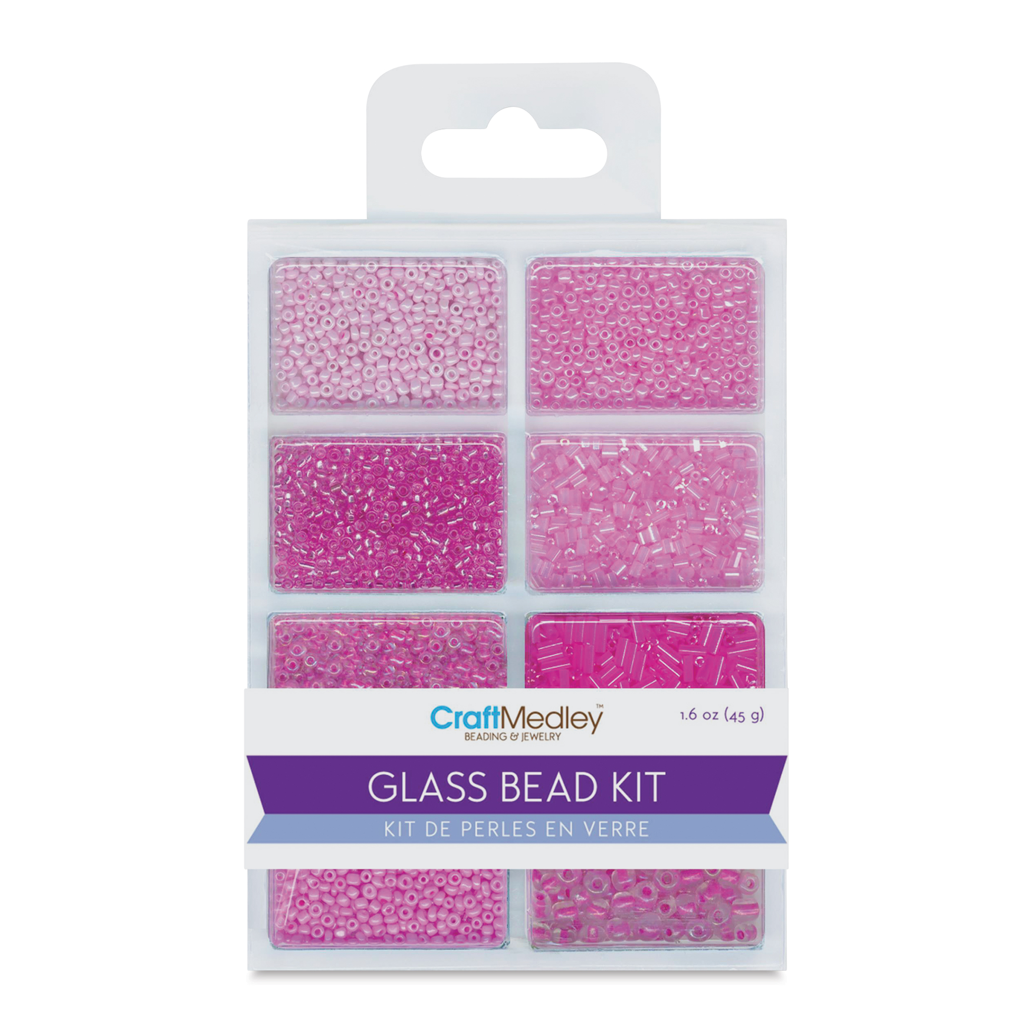 Craft Medley Glass Bead Kit Blush
