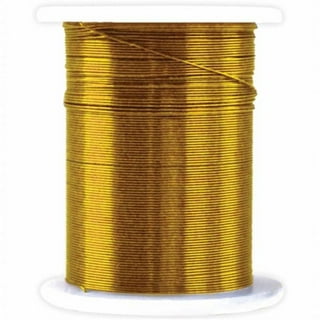  BENECREAT 15 Gauge 16.4 Feet Square Copper Wire Half Hard Gold Brass  Wire for Jewelry Beading Craft Work