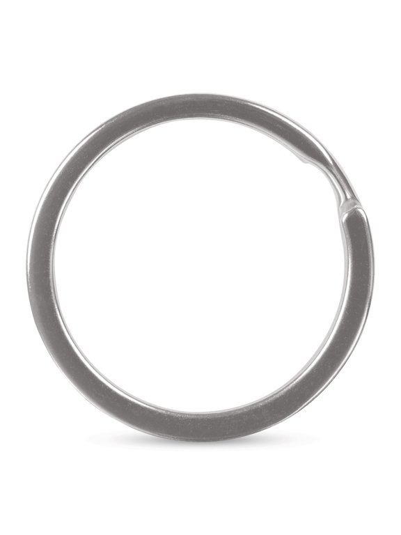 Split Key Rings - Silver, 1-1/4", Pkg of 8