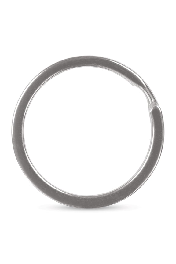 Split Key Rings - Silver, 1-1/4", Pkg of 8