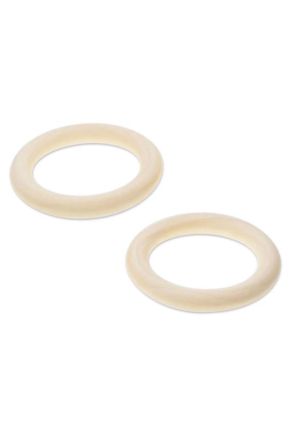 Wood Rings - 2.76", Pkg of 2