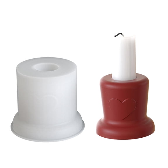 Craft Molds Candle Bracket Molds Round Shape Crafting Molds Unique Candle Holder Molds for Home and Table Decorating