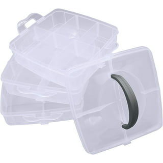 24 Pcs Small Bead Organizer Bead Case Storage Organizer Diamond Art  Containers Accessory Storage with 2 Pcs Hinged Lid 